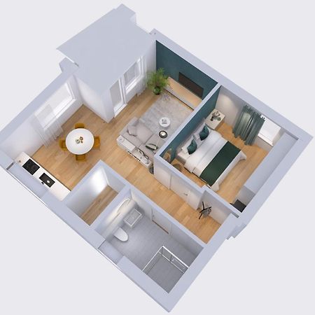 Apartmenthaus Am Kaiser-Wilhelm-Park Detmold Exterior foto